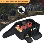 YXIRENE Chainsaw Carrying Case,Waterproof Chainsaw Storage Bag Compatible with DEWALT & Greenworks& Ego&SunJoe. 10Inch & 12Inch Cordless Power Chainsaw & Accessories,Chainsaw Case,Bag Only