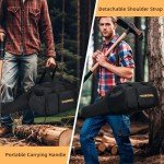 YXIRENE Chainsaw Carrying Case,Waterproof Chainsaw Storage Bag Compatible with DEWALT & Greenworks& Ego&SunJoe. 10Inch & 12Inch Cordless Power Chainsaw & Accessories,Chainsaw Case,Bag Only