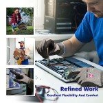 Schwer AIR-SKIN Cut Resistant Gloves AR5918 with Extreme Lightweight&Thin, Level 5 Wire Metal Gloves for Refined Work, Touch-screen, Fiberglass-free, 3D-Comfort Fit, Breathable, Black 1 Pair (L)