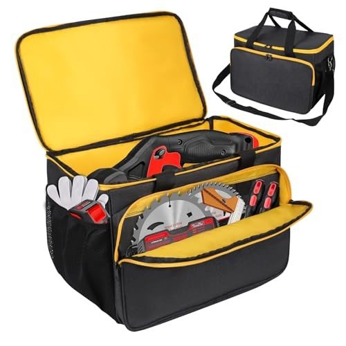 Chainsaw Storage Bag, Portable Chainsaw Carrying Case Compatible with Dewalt 7-1/4 inch, 6-1/2-Inch Power Chainsaw & Accessories,Waterproof Chainsaw Bag(Bag Only)