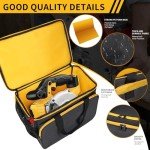 Chainsaw Storage Bag, Portable Chainsaw Carrying Case Compatible with Dewalt 7-1/4 inch, 6-1/2-Inch Power Chainsaw & Accessories,Waterproof Chainsaw Bag(Bag Only)