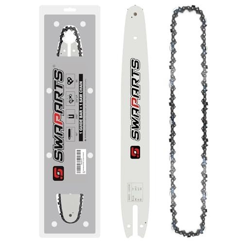 16 Inch Replacement Chainsaw Bar and Chain Combo, 3/8" LP Pitch, 050" Gauge, 55 Drive Links for Stihl MS170 MS180 C MS193 MS200 Poulan PLN3516F McCulloch PM 400