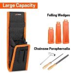 YARDMARIS Felling Wedge Pouch, Technical Version Chainsaw Wedges Storage Bag, Tough Logging Tool Holster, for Tree Cutting, Falling, Compatible with Most Belt
