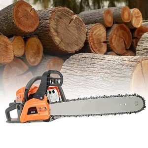 Gas Chainsaw 20 Inch, 58CC 8500RPM Gas Powered Chainsaw, Multifunctional High Power Chain Saws, Handheld Cutting Wood Chainsaw Logging Machine Garden Supplies (20Inch)