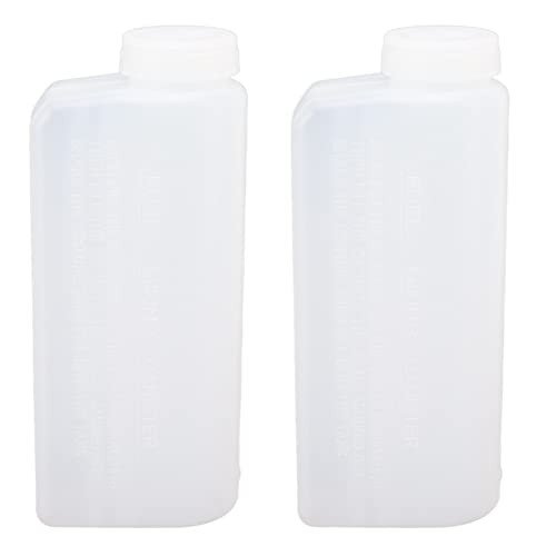 Tnfeeon Oil Mixing Bottle Container, 600ML 2 Stroke Oil Petrol Fuel Mix Bottle 2PCS for Ironing Machine