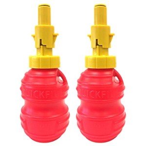 Bigtoolrack | 18oz Portable Fuel Bottle | Perfect for Chainsaws, Trimmers, Edgers, Lawnmowers and 2-Cycle Engines | Pack of 2 | QuickFILL®