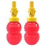 Bigtoolrack | 18oz Portable Fuel Bottle | Perfect for Chainsaws, Trimmers, Edgers, Lawnmowers and 2-Cycle Engines | Pack of 2 | QuickFILL®