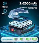 Tietoc Mini Chainsaw 6 Inch Cordless [With 2Pcs 21V Batteries] [2024 Upgrade] Portable Electric Chain Saw, Small Handheld Battery Powered Super Saws for Tree Branches, Courtyard, Household & Garden