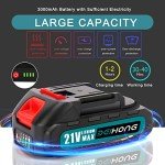 BEI & HONG Mini Chainsaw 6-Inch with 2 Battery, 21V Cordless power chain saws with Security Lock, Handheld Small Chainsaw for Wood Cutting Tree Trimming