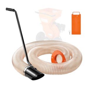 VEVOR Wood Chipper Shredder Mulcher Leaf Vacuum Kit, 4.3 Inch x 13.1 ft Heavy Duty Universal Woodchipper Accessory, 4 inch Diameter for Large Volume Feeding,Fit Mainstream Brand (Chipper NOT Included)