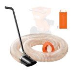 VEVOR Wood Chipper Shredder Mulcher Leaf Vacuum Kit, 4.3 Inch x 13.1 ft Heavy Duty Universal Woodchipper Accessory, 4 inch Diameter for Large Volume Feeding,Fit Mainstream Brand (Chipper NOT Included)