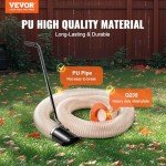 VEVOR Wood Chipper Shredder Mulcher Leaf Vacuum Kit, 4.3 Inch x 13.1 ft Heavy Duty Universal Woodchipper Accessory, 4 inch Diameter for Large Volume Feeding,Fit Mainstream Brand (Chipper NOT Included)