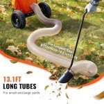 VEVOR Wood Chipper Shredder Mulcher Leaf Vacuum Kit, 4.3 Inch x 13.1 ft Heavy Duty Universal Woodchipper Accessory, 4 inch Diameter for Large Volume Feeding,Fit Mainstream Brand (Chipper NOT Included)