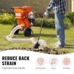VEVOR Wood Chipper Shredder Mulcher Leaf Vacuum Kit, 4.3 Inch x 13.1 ft Heavy Duty Universal Woodchipper Accessory, 4 inch Diameter for Large Volume Feeding,Fit Mainstream Brand (Chipper NOT Included)