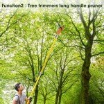 ELIXRION 27 Feet Pole Saws for Tree Trimming Manual Branch Pruner Cutter Kits, Manual Pole Saw Cut Branch Garden Tool Tree Pruner Extendable Hand Saw Tree Trimmer
