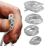 4 Sizes Assoreted Fuel Line Hose - Replacement Tubing for Two Stroke/ 2 Cycle Small Enginge ower Tools, Petrol Gas Pipe for Lawn Mower String Trimmer Chainsaw Leaf Blower - Fit Most Brands (Clear)