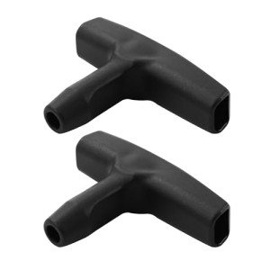 2 Packs Pull Cord Handle, Gasoline Engine Pull Starter Handle Grip, Lawn Mower Pull Handle for Generator, Chainsaw, Trimmer Edger Brush Cutter Engine Parts, 2.84Inch Long and 0.65Inch Width Handle
