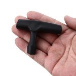 2 Packs Pull Cord Handle, Gasoline Engine Pull Starter Handle Grip, Lawn Mower Pull Handle for Generator, Chainsaw, Trimmer Edger Brush Cutter Engine Parts, 2.84Inch Long and 0.65Inch Width Handle