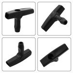 2 Packs Pull Cord Handle, Gasoline Engine Pull Starter Handle Grip, Lawn Mower Pull Handle for Generator, Chainsaw, Trimmer Edger Brush Cutter Engine Parts, 2.84Inch Long and 0.65Inch Width Handle