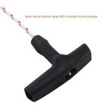 2 Packs Pull Cord Handle, Gasoline Engine Pull Starter Handle Grip, Lawn Mower Pull Handle for Generator, Chainsaw, Trimmer Edger Brush Cutter Engine Parts, 2.84Inch Long and 0.65Inch Width Handle