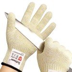 Schwer SlicePro ANSI A9 Cut Resistant Gloves PR1501, Food Grade Reliable Cutting Gloves, Mandoline Gloves for Kitchen Meat Cutting, Oyster Shucking, Fish Fillet Processing, Wood Working (1 Pair, M)