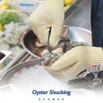 Schwer SlicePro ANSI A9 Cut Resistant Gloves PR1501, Food Grade Reliable Cutting Gloves, Mandoline Gloves for Kitchen Meat Cutting, Oyster Shucking, Fish Fillet Processing, Wood Working (1 Pair, M)