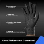 toolant A4 Cut Resistant Work Gloves with Grip, Ultra Thin Safety Glove for Fishing, WoodCarving, Gardening, 1 Pair, Large