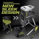 15-Amp Electric Silent Wood Chipper/Shredder with Extra CJ603E Replacement Cutter Blade