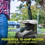 15-Amp Electric Silent Wood Chipper/Shredder with Extra CJ603E Replacement Cutter Blade