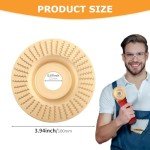 4PCS Angle Grinder Wood Carving Disc Set, 4" or 4 1/2" Angle Grinder with 7/8" Arbor, Angle Grinder Attachment, Grinding Wheel Shaping Disc for Wood Stump Carving Polishing