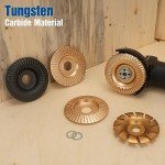TOOVEM Upgraded Angle Grinder Wood Carving Disc Set, for 4" and 4 1/2" Angle Grinder with 5/8" Arbor, Angle Grinder Attachments Wood Carving Tools for Wood Stump Grinding, Carving and Polishing (5PCS)