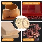4PCS Angle Grinder Wood Carving Disc Set, 4" or 4 1/2" Angle Grinder with 7/8" Arbor, Angle Grinder Attachment, Grinding Wheel Shaping Disc for Wood Stump Carving Polishing