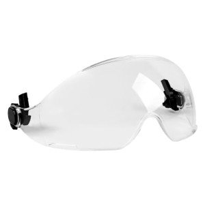 UM ULTRAMAXX Hard Hat Safety Helmet with Replacement Visor - Quick Install, Clear & Smoke Options, Wrap-Around Design - Ideal for Arborist Equipment, Chainsaw, Hard Hat