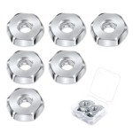 6pcs Saw Bar Nuts for STIHL MS170 MS170C MS171 MS180 MS181 MS192T MS200 MS200T MS210 MS211 MS230 MS231 Sprocket Cover Chainsaw Nut Saw Chain Nut