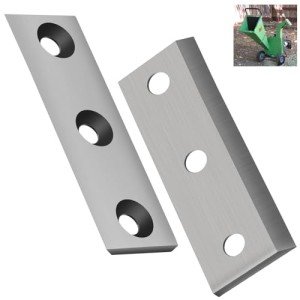 ZHONGXIA 2 Pack Wood Chipper Blades 4.15“L x 1.33”W, Wood Chipper Shredder Replacement Blade for Land-Works Both LCE12 Super-Handy, A30/B40 Series, C30/C30 Mi-ni, Great-circleusa GUO033 GUO035 GUO054