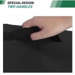 CATOTEL Wood Chipper Cover, 420D Oxford Waterproof Wood Chipper Shredder Mulcher Cove Protective Outdoor Electric Leaf Mulcher Dustproof Cover - 33" D x 45" H (Black