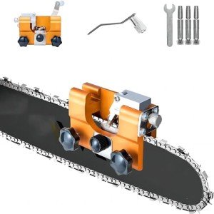 2024New Chainsaw Sharpening jig, Chainsaw Chain Sharpening jig, Suitable for 8-22 inch Chainsaw Portable Chainsaw Sharpening kit. Suitable for Lumberjack, Garden Workers Chainsaw Sharpener Tool.