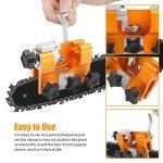 2024New Chainsaw Sharpening jig, Chainsaw Chain Sharpening jig, Suitable for 8-22 inch Chainsaw Portable Chainsaw Sharpening kit. Suitable for Lumberjack, Garden Workers Chainsaw Sharpener Tool.