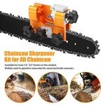 2024New Chainsaw Sharpening jig, Chainsaw Chain Sharpening jig, Suitable for 8-22 inch Chainsaw Portable Chainsaw Sharpening kit. Suitable for Lumberjack, Garden Workers Chainsaw Sharpener Tool.