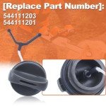 Mtanlo Fuel Gas Petrol Oil Tank Cap for Husqvarna 435 440 445 450 455 460 365 372XP 385 390 570 576 2100 2200 120 135 140 Chainsaw 544111203 544111201 Replacement Part