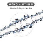 10 Inch Chainsaw Chains, Replacement for EGO PSA1000 / PSA1020 / MPS1000 / MPS1001 / PPSX2504 10-Inch 56V Pole saw 2 Pack