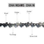 [4 Pcs]6-Inch Mini Chainsaw Chain,1/4LP 37Drive Links for 6" Mini Cordless Electric Portable Battery Powered Handheld Chainsaw for Wood Branch Cutting