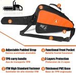 ZELARMAN Chainsaw Bag- Size Upgrade- Improved Portable Chainsaw Carrying Case, Full Protective Chainsaw Storage Bag Fit for Stihl/Husqvarna 16"/18"/20" Chainsaws