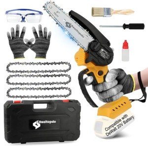 Realtopdo Mini Electric Chainsaw for Wood Cutting