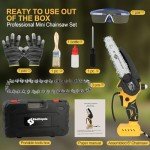 Realtopdo Mini Electric Chainsaw for Wood Cutting