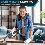 GUIFIN Mini Electric Chainsaw, 6 Inch Cordless