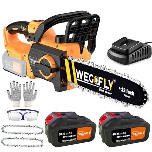WeGofly 12-Inch Cordless Electric Chainsaw Kit