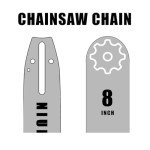 NIUBGONER 8-Inch Chainsaw Guide Bar and Chains
