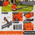 JellyMoving 65CC Gas Powered Backpack Leaf Blower