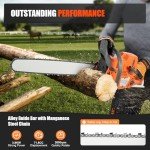 FIPINIXK 71.8CC Gas Chainsaw with Accessories
